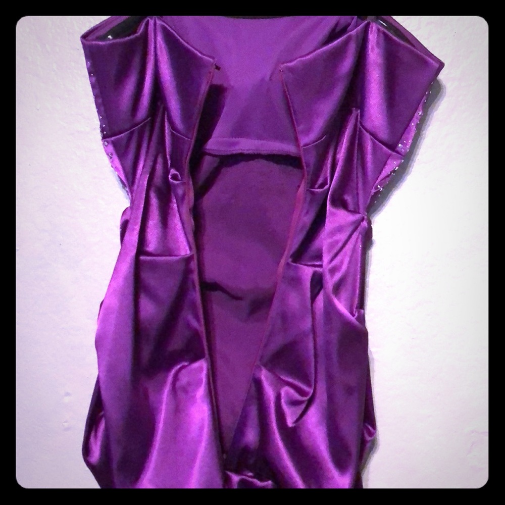 Cache Violet Purple Prom Dress - Picture 8 of 11